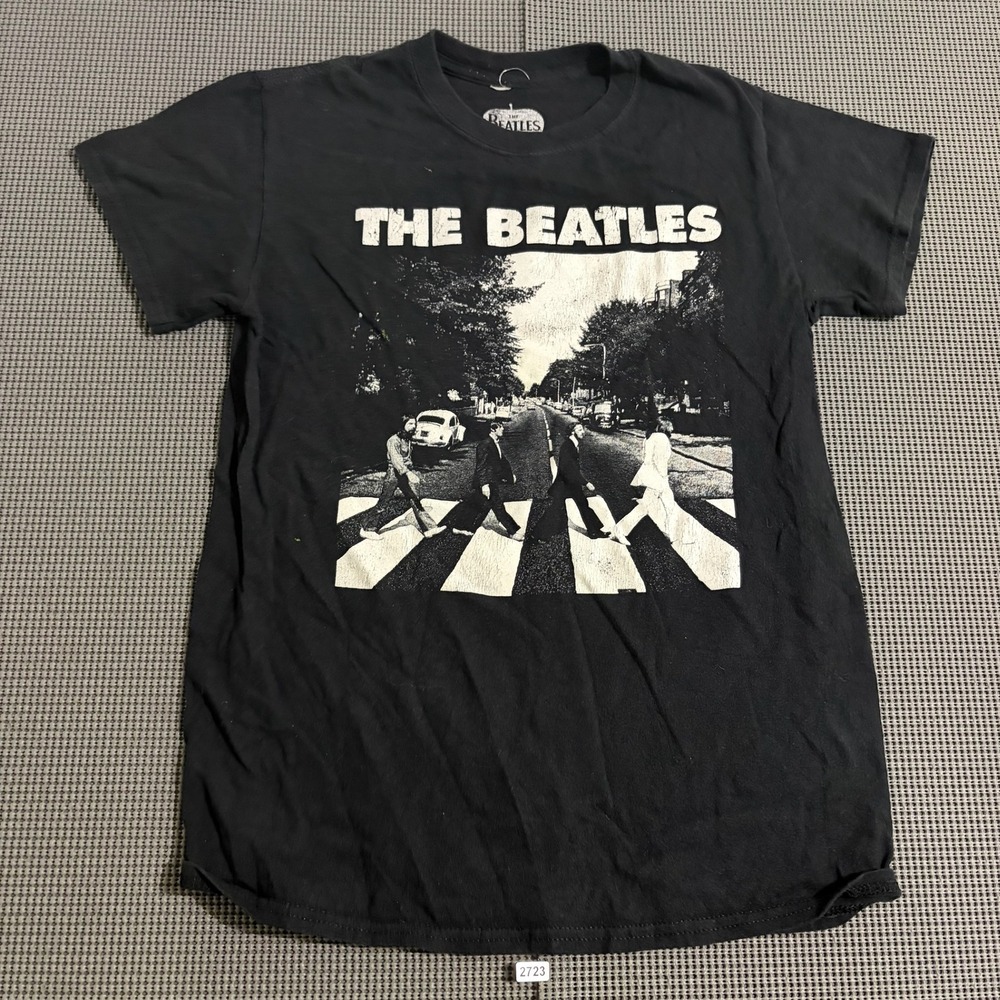 The Beatles Abbey Road Graphic T-Shirt Black Size S